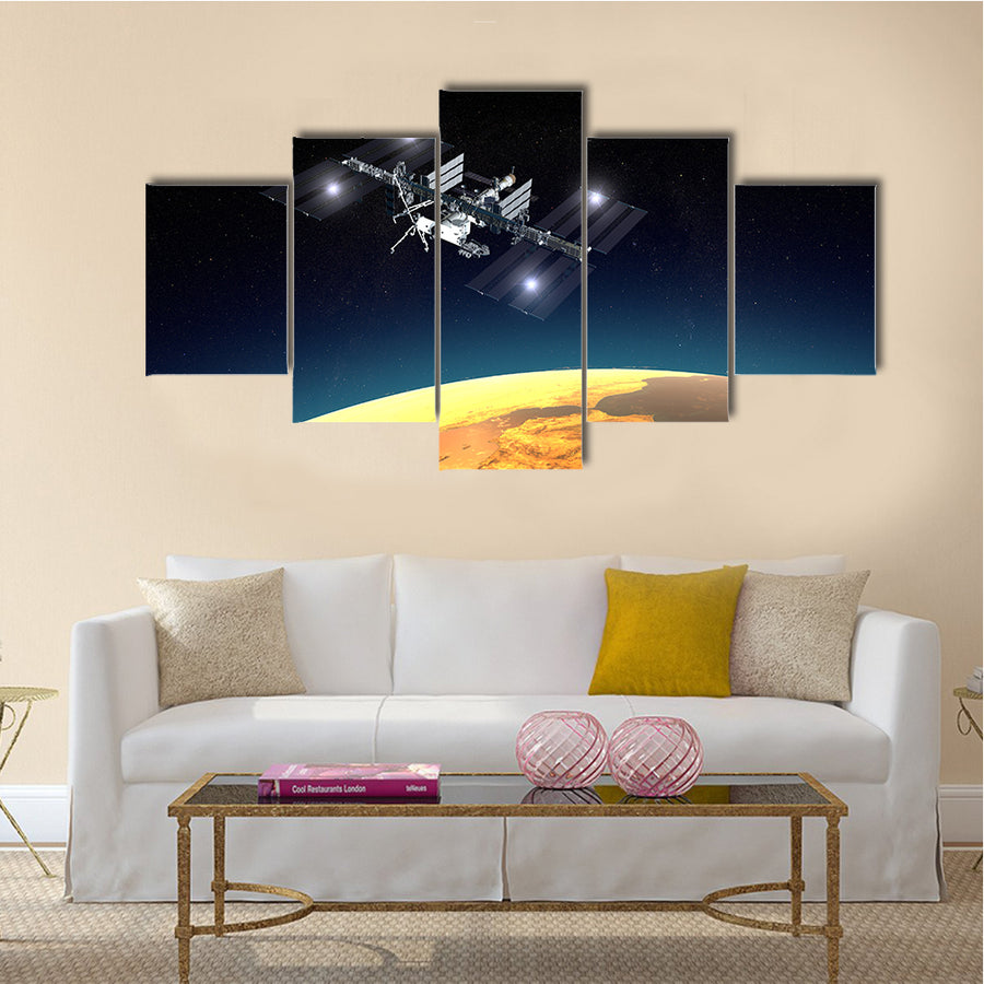 International Space Station Multi Panel Canvas Wall Art