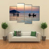 There are Four Men Who Are Boating In The Lake Malawi, Multi Panel Canvas Wall Art