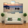 There are Four Men Who Are Boating In The Lake Malawi, Multi Panel Canvas Wall Art