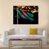 Bangladesh National Flag Bokeh Background 3D Multi panel canvas wall art