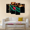 Bangladesh National Flag Bokeh Background 3D Multi panel canvas wall art