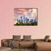 Dallas City skyline at sunset, Texas, USA Multi panel canvas wall art