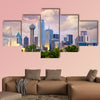 Dallas City skyline at sunset, Texas, USA Multi panel canvas wall art