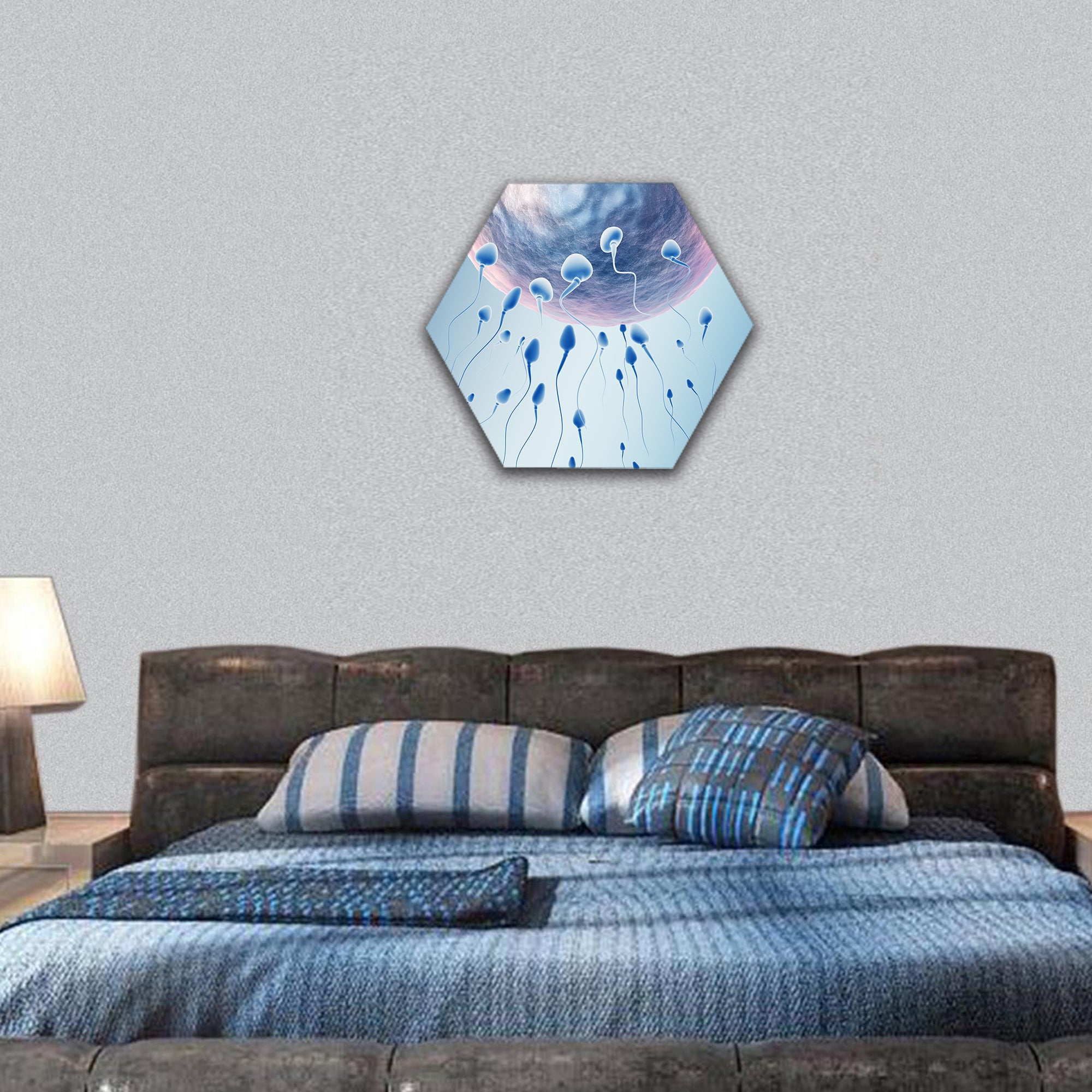 New life beginning hexagonal canvas wall art