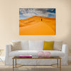 Man lost in desert dunes  Multi panel canvas wall art