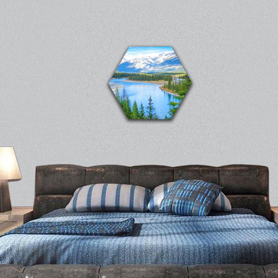 Beautiful Canadian Landscape hexagonal canvas wall art
