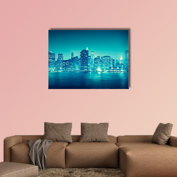 The City Scape New York Buildings Travel Concept multi panel canvas wall art
