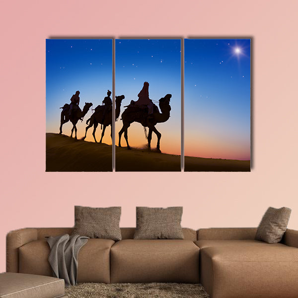 Three Wise Men multi panel canvas wall art