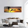 Dolphins near Hawaii panoramic canvas wall art