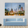 Guiyang, China city skyline on the river Multi panel canvas wall art