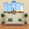 The Beauty Of The Pha That Luang Temple In Vientiane, Laos, Lao P.D.R  Multi Panel Canvas Wall Art