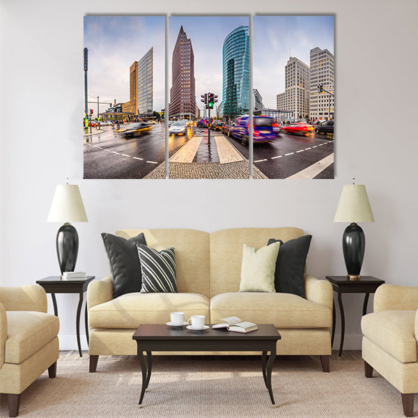 Germany city skyline Multi panel canvas wall art