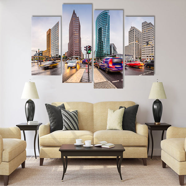 Berlin, Germany city skyline Multi Panel Canvas Wall Art