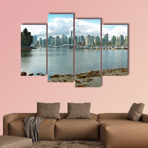 Vancouver skyline and waterfront from Stanley Park. British Columbia wall art