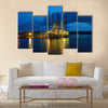 Oil rig in the yards Apapa, Port of Lagos, Nigeria Multi panel canvas wall art