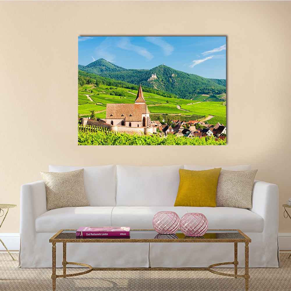 The Hunawihr, Alsace, France Multi panel Canvas Wall Art