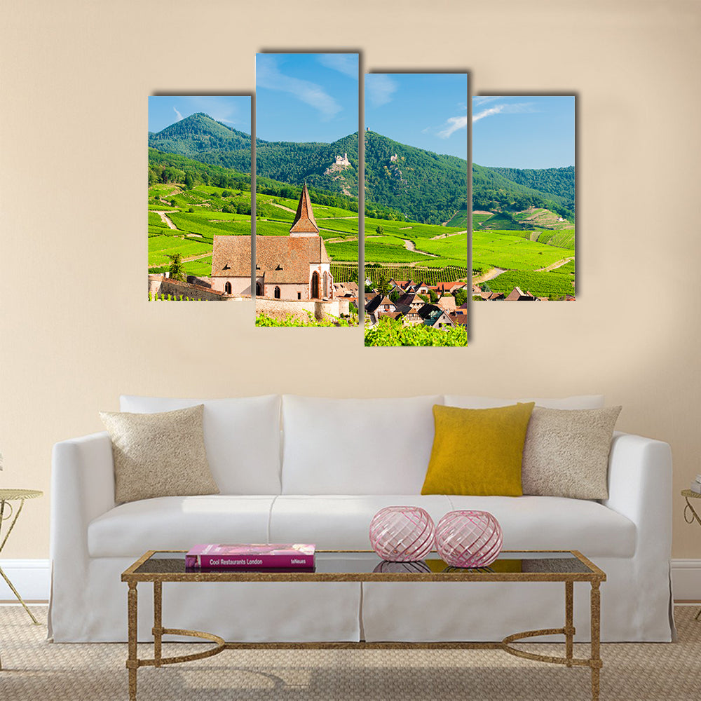 The Hunawihr, Alsace, France Multi panel Canvas Wall Art