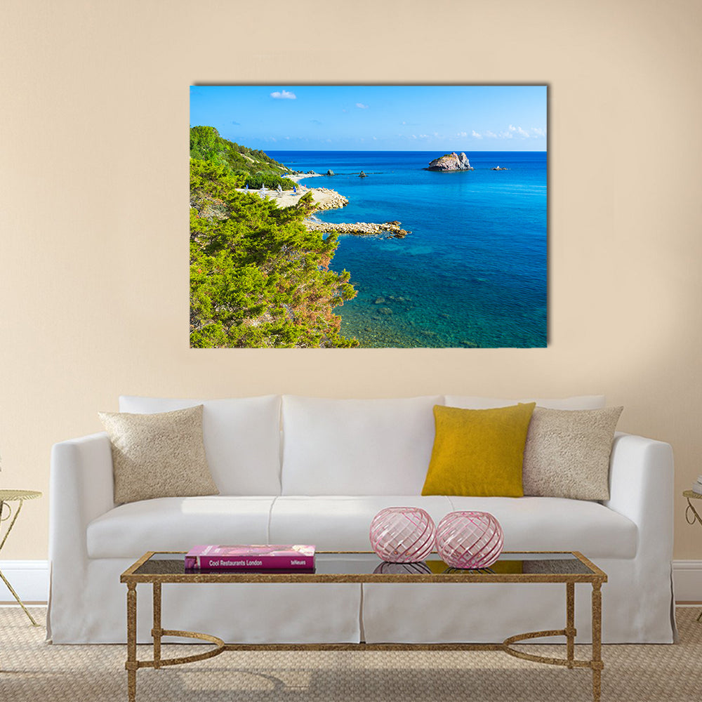 The Baths Of Aphrodite Situated On The Coast Between Polis, Cape Of Akamas Multi Panel Canvas Wall Art