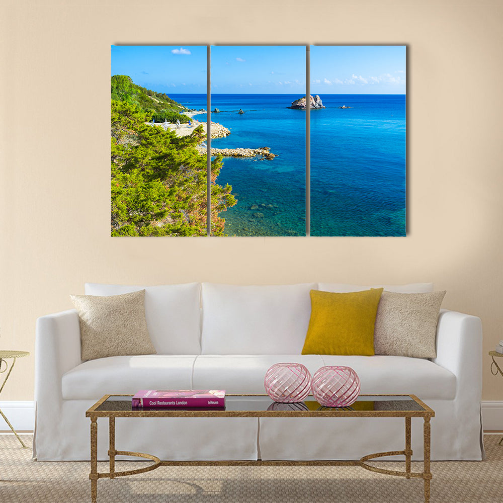 The Baths Of Aphrodite Situated On The Coast Between Polis, Cape Of Akamas Multi Panel Canvas Wall Art