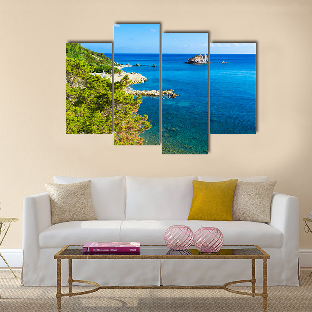 The Baths Of Aphrodite Situated On The Coast Between Polis, Cape Of Akamas Multi Panel Canvas Wall Art