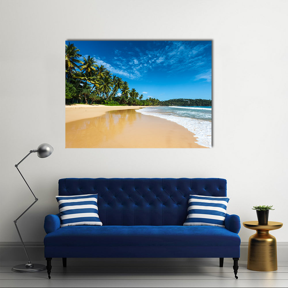 Idyllic beach, Sri Lanka multi panel canvas wall art