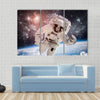 Astronaut In Snow Multi Panel Canvas Wall Art