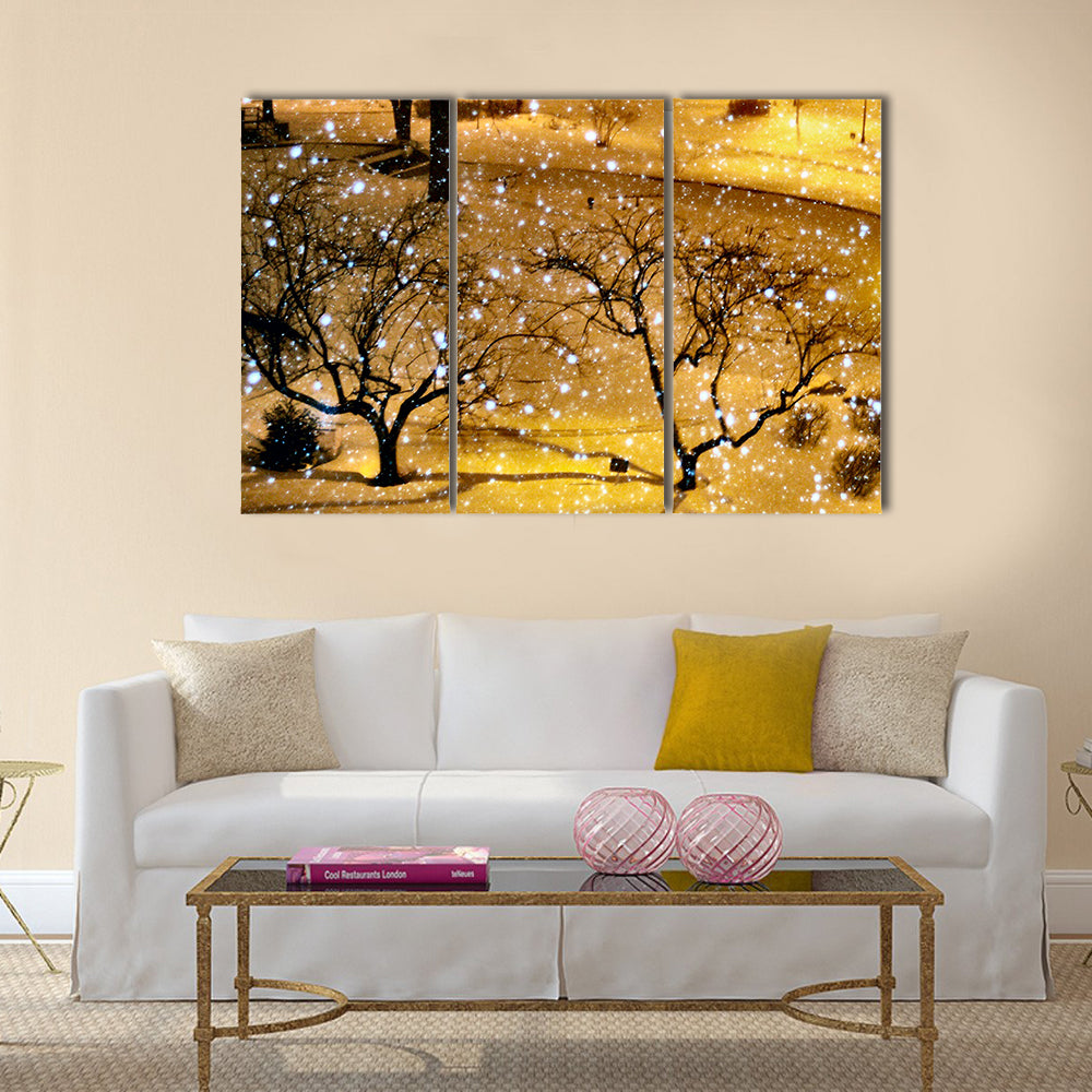 Winter in NYC Multi panel canvas wall art Success
