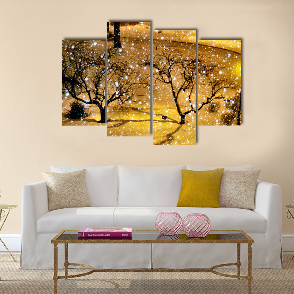 Winter in NYC Multi panel canvas wall art Success