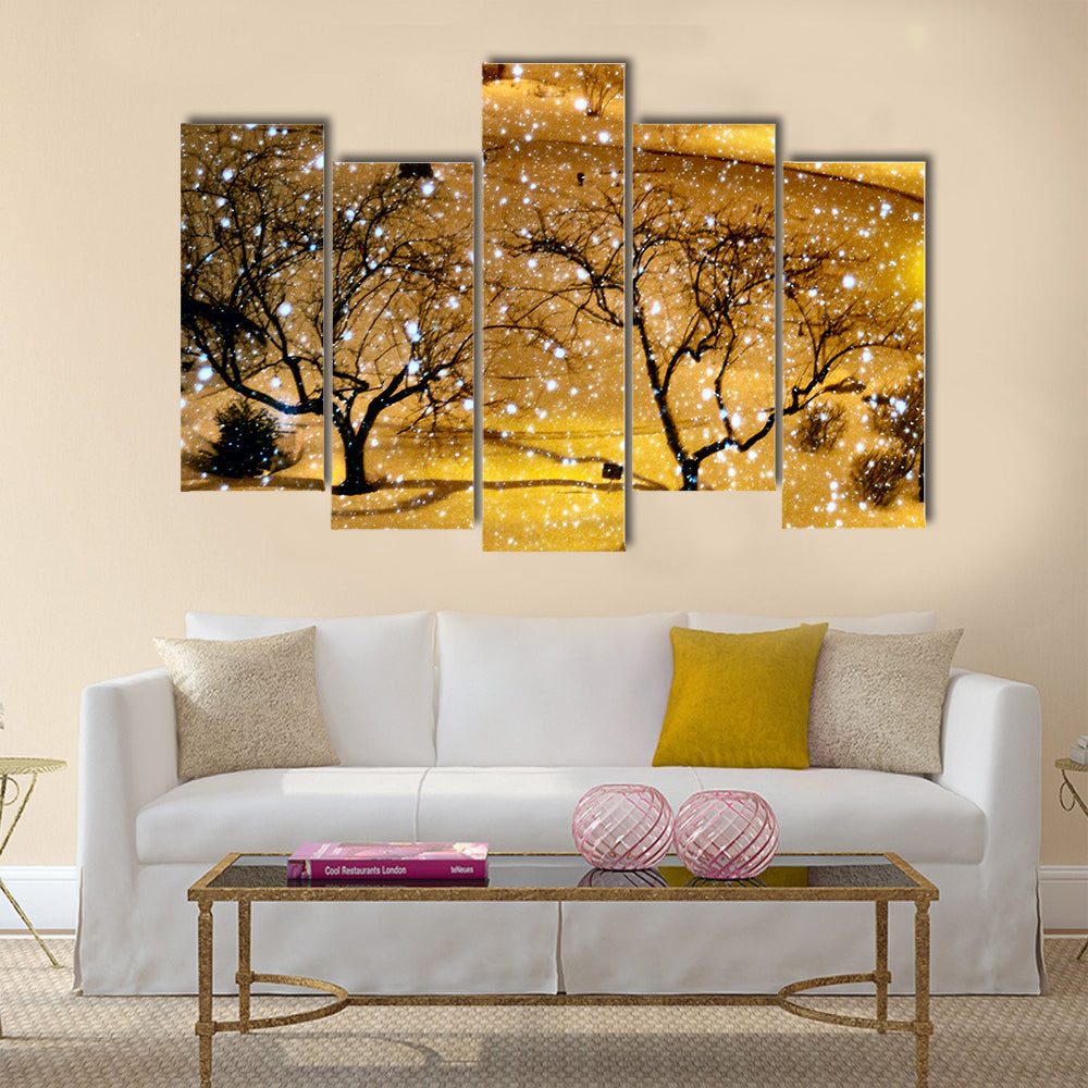 Winter in NYC Multi panel canvas wall art Success