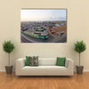 Panoramic view of Accra, Ghana in the evening from the Jamestown Lighthouse Multi Panel Canvas Wall Art