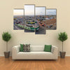 Panoramic view of Accra, Ghana in the evening from the Jamestown Lighthouse Multi Panel Canvas Wall Art