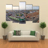 Panoramic view of Accra, Ghana in the evening from the Jamestown Lighthouse Multi Panel Canvas Wall Art