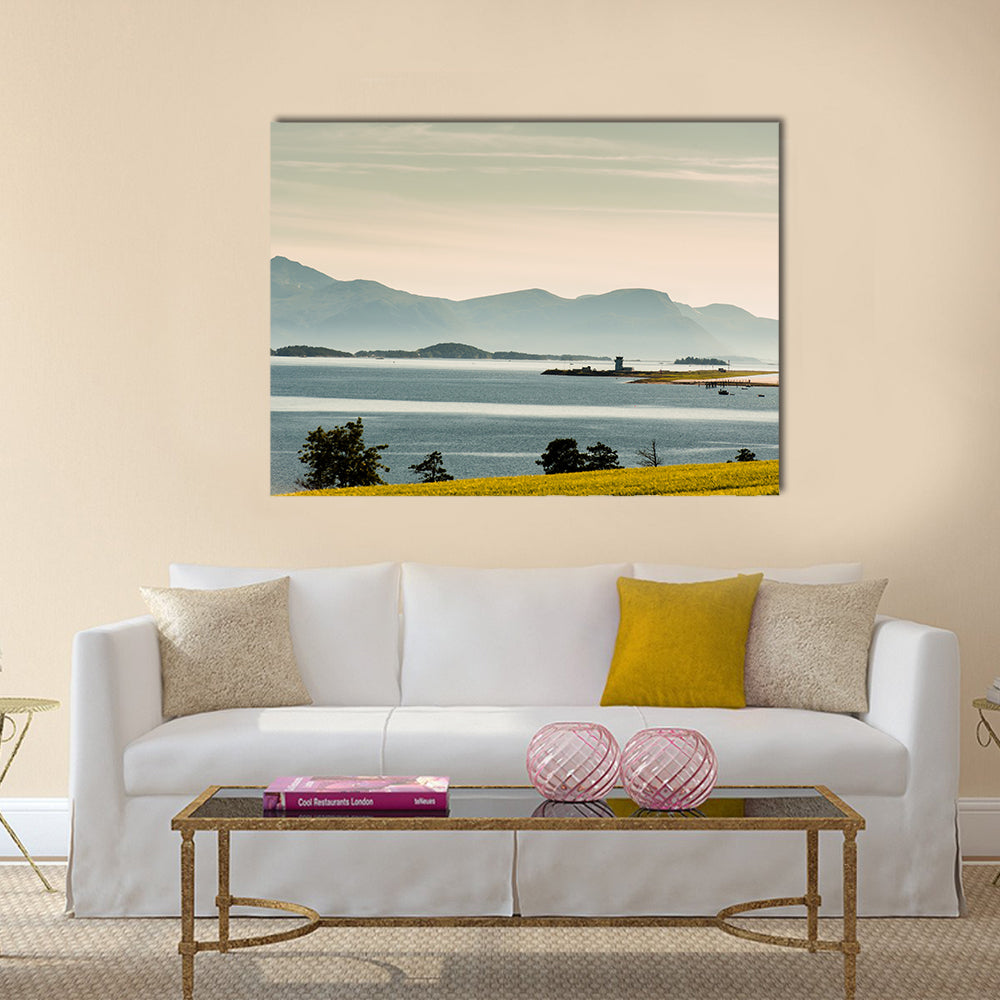 The Beautiful Norway landscape at summer multi panel canvas wall art