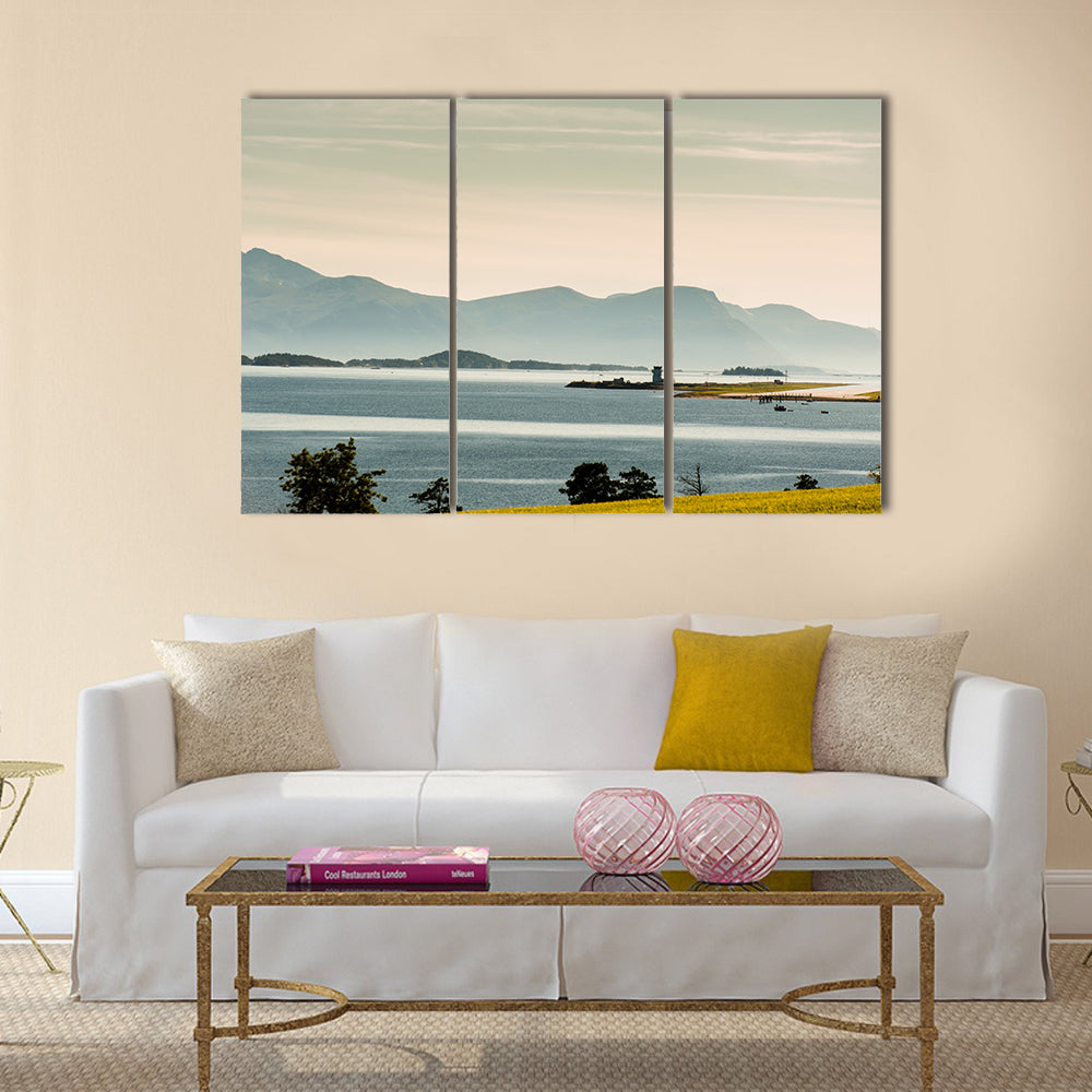 The Beautiful Norway landscape at summer multi panel canvas wall art