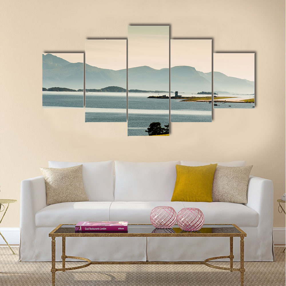 The Beautiful Norway landscape at summer multi panel canvas wall art