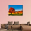 Colorful autumn landscape, Carpathian multi panel canvas wall art