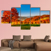 Colorful autumn landscape, Carpathian multi panel canvas wall art