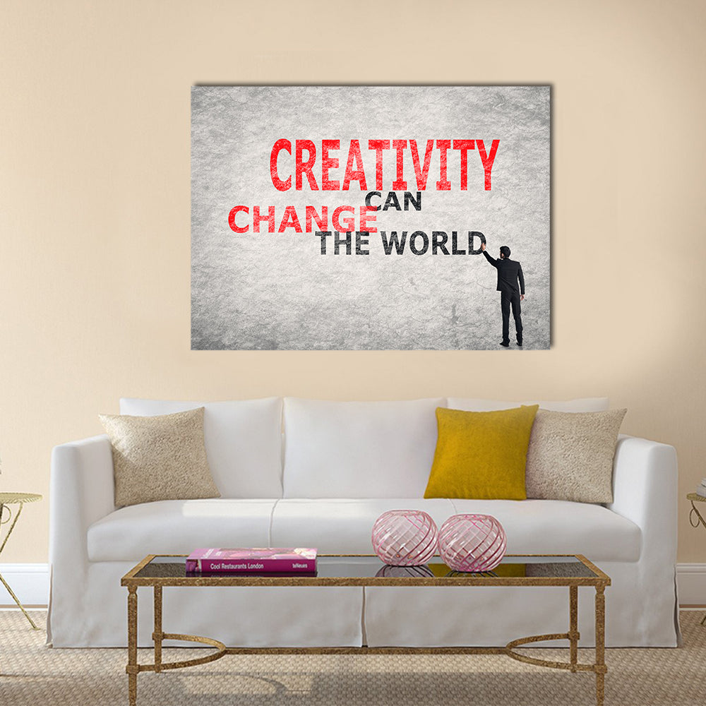 Creativity Can Change The World Multi Panel Canvas Wall Art