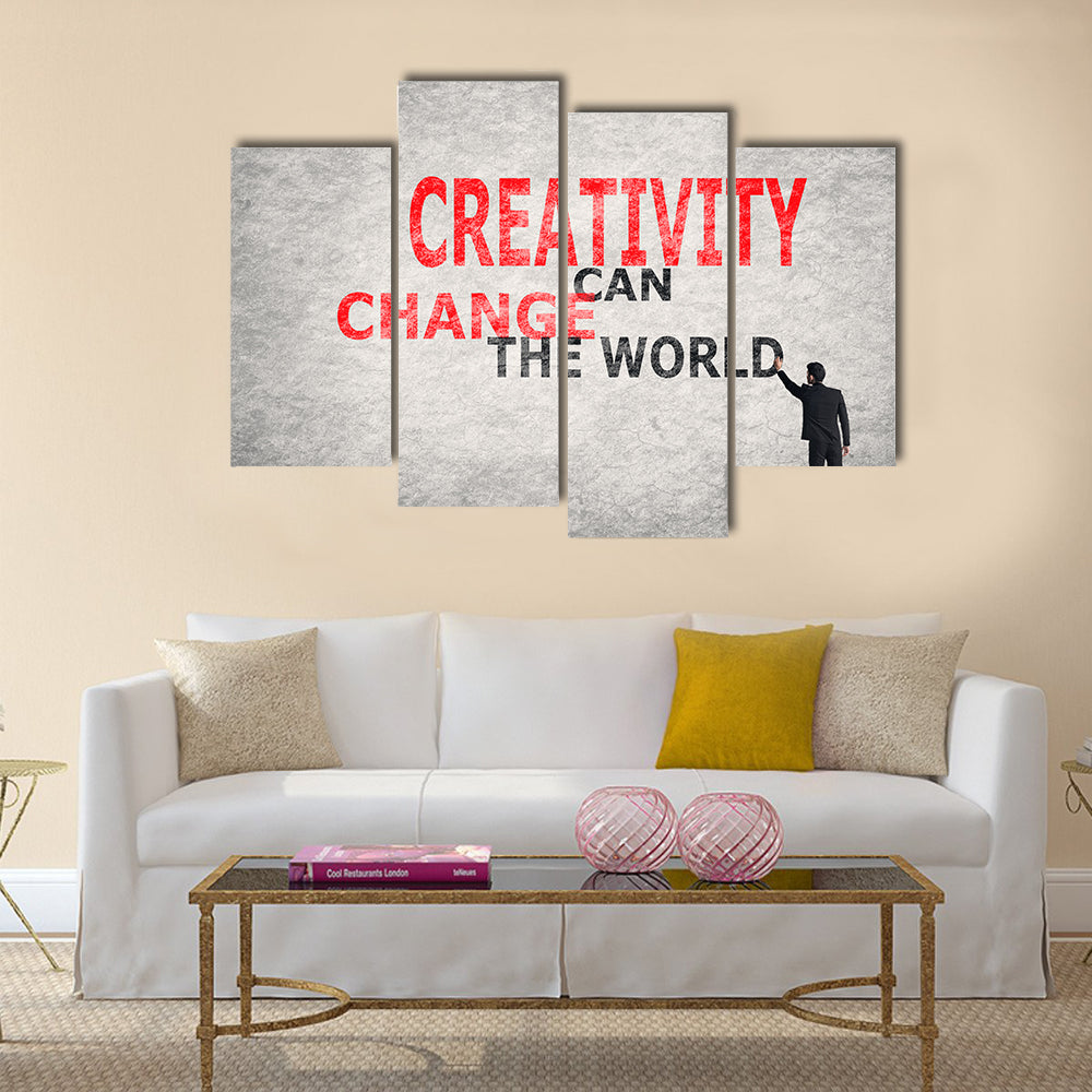 Creativity Can Change The World Multi Panel Canvas Wall Art