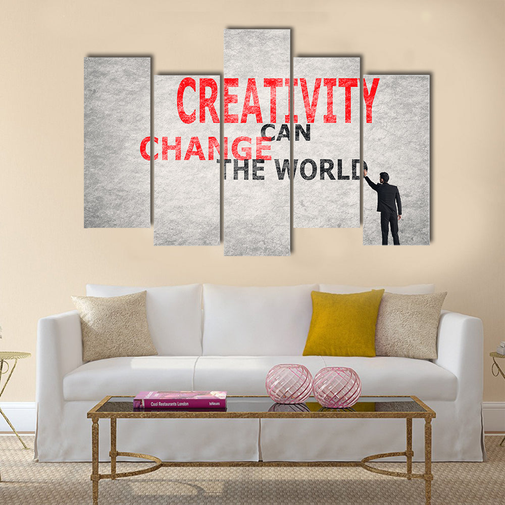 Creativity Can Change The World Multi Panel Canvas Wall Art