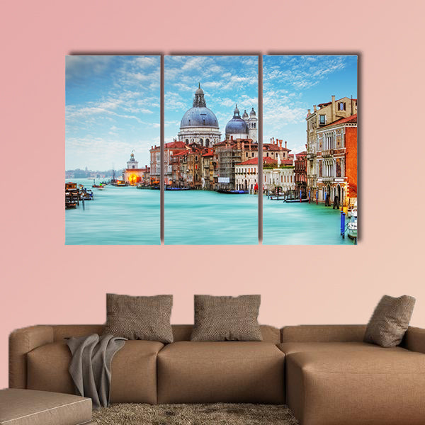 Venice - Grand Canal and Basilica Santa Maria della Salute multi panel canvas wall art
