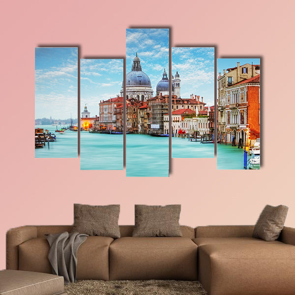 Venice - Grand Canal and Basilica Santa Maria della Salute multi panel canvas wall art