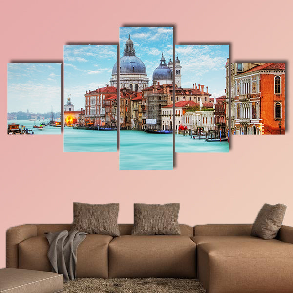 Venice - Grand Canal and Basilica Santa Maria della Salute multi panel canvas wall art