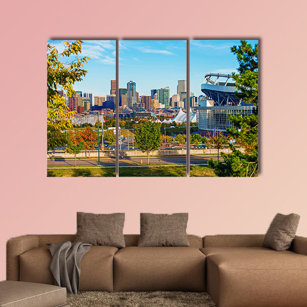 Denver Cityscape Colorado, Colorado, United States multi panel canvas wall art