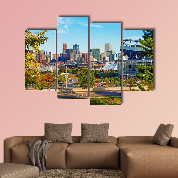 Denver Cityscape Colorado, Colorado, United States multi panel canvas wall art
