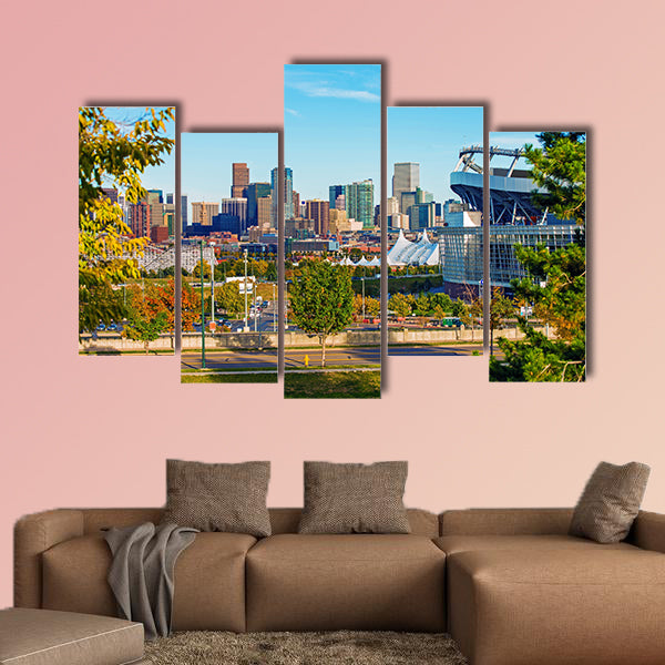Denver Cityscape Colorado, Colorado, United States multi panel canvas wall art