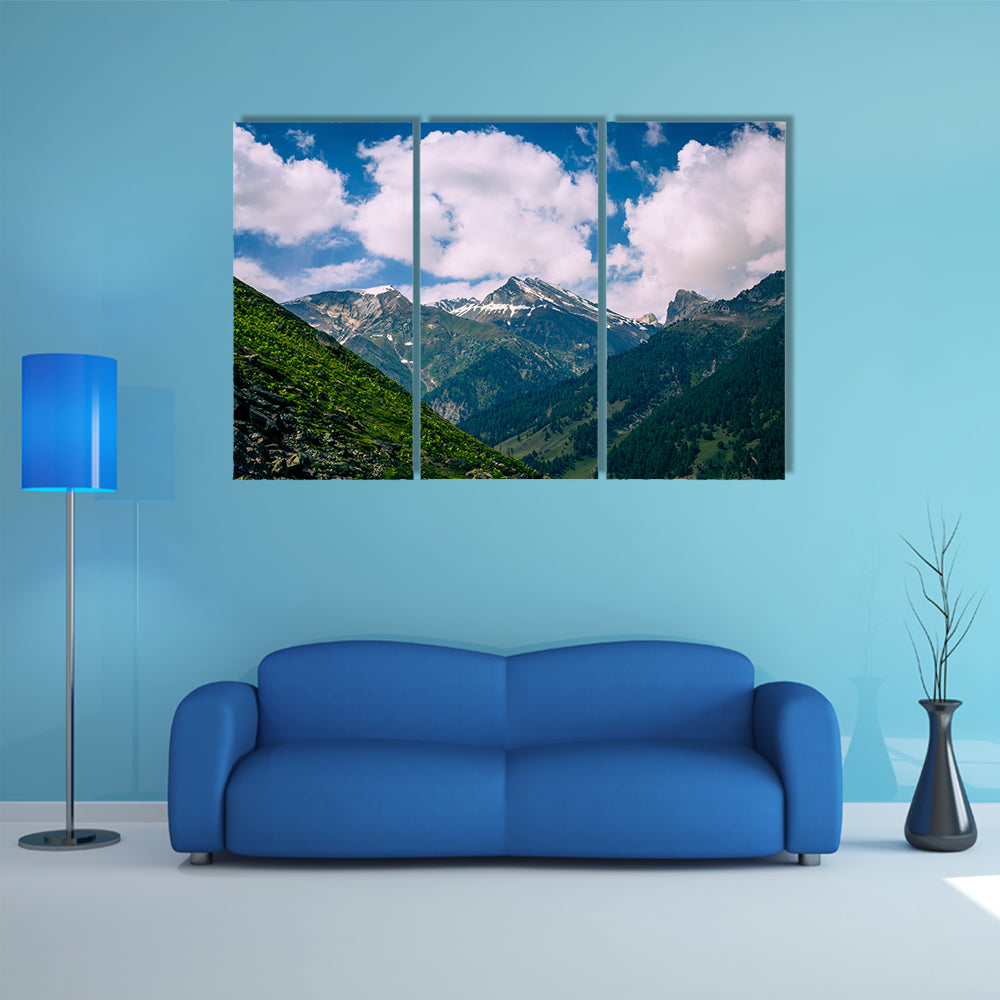 A beautiful mountain landscape Multi Panel Canvas Wall Art