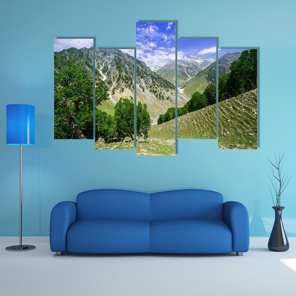 A most beautiful view of Rock Mountains multi panel canvas wall art