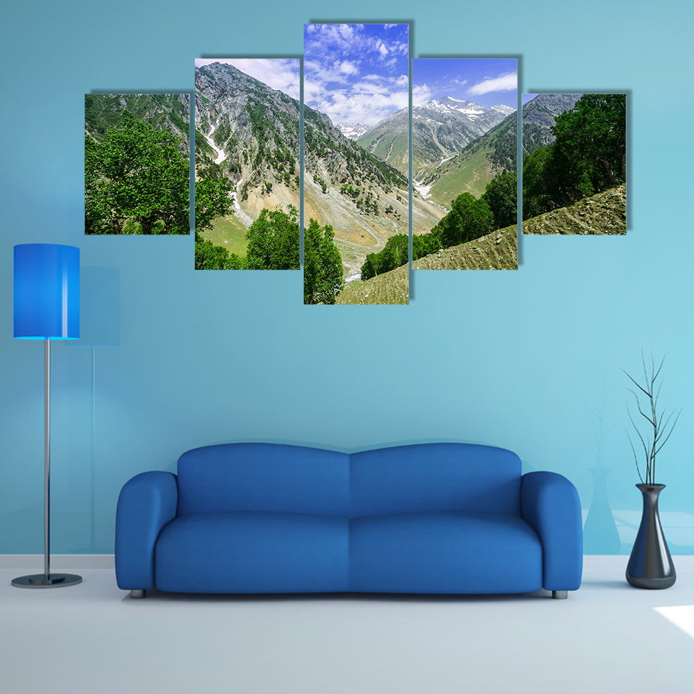 A most beautiful view of Rock Mountains multi panel canvas wall art