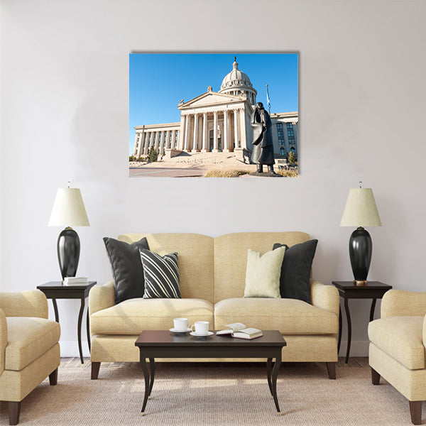 State Capitol in Oklahoma city Multi panel canvas wall art